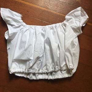 White crop top